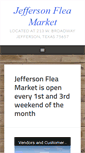 Mobile Screenshot of jeffersonfleamarket.net