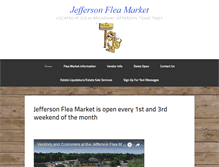 Tablet Screenshot of jeffersonfleamarket.net